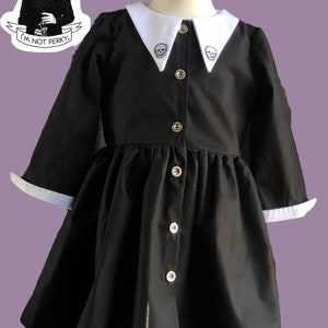 Vintage inspired Wednesday Addams dress