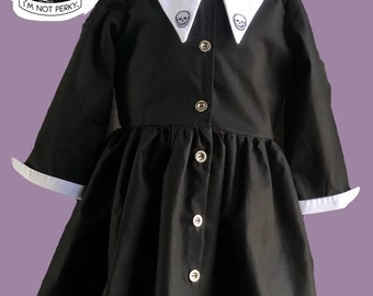 Vintage inspired Wednesday Addams dress