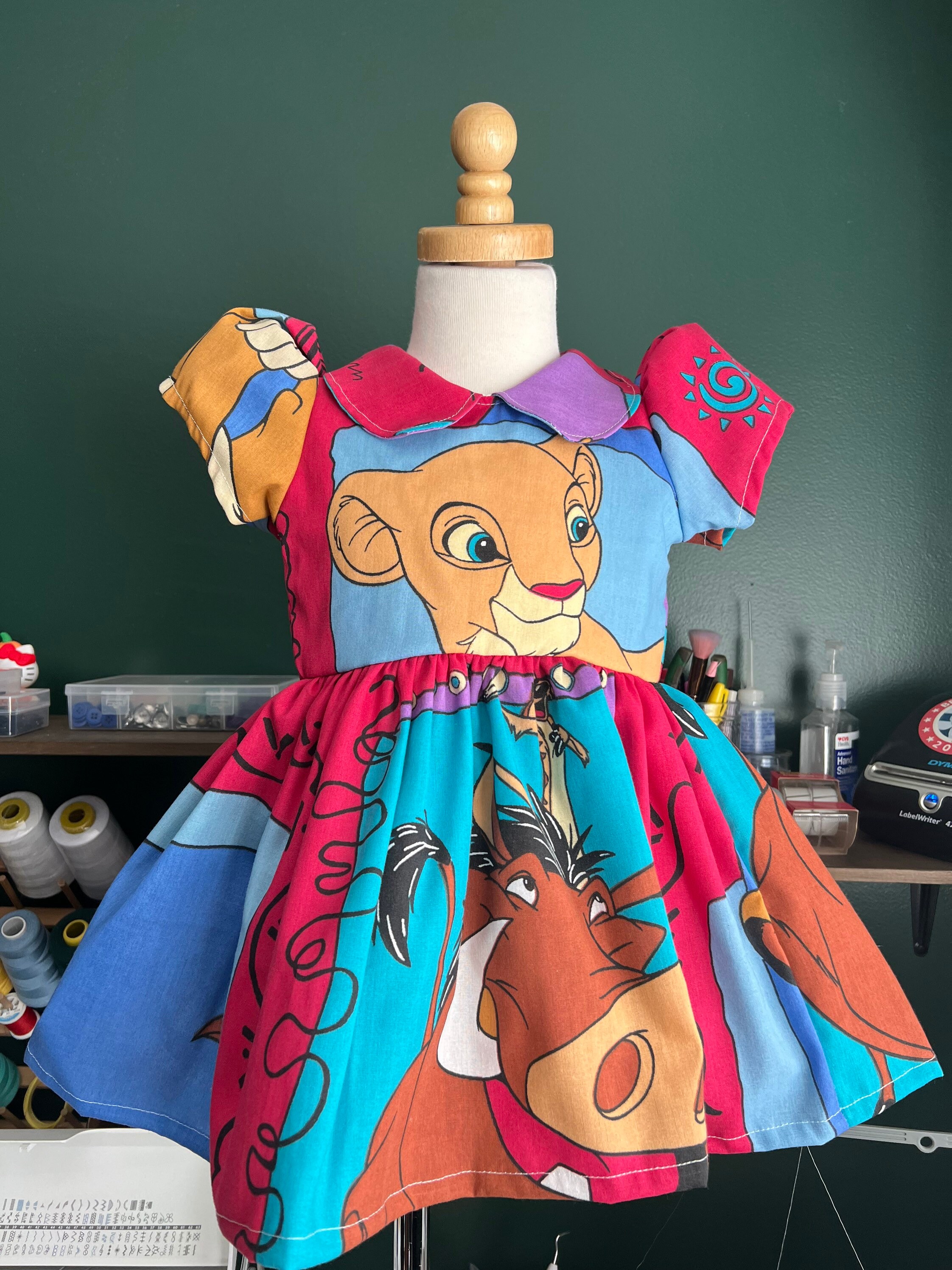 lion king birthday dress Lion King Dress/ Nala Dress / Lion King Birthday Dress / Lion King Party  Dress / Disney Dress / Retro Disney Dress/ 90s Dress