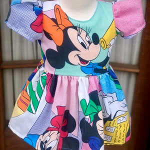 90s Minnie Mouse dress / upcycled / retro/ retro Minnie / Disney dress