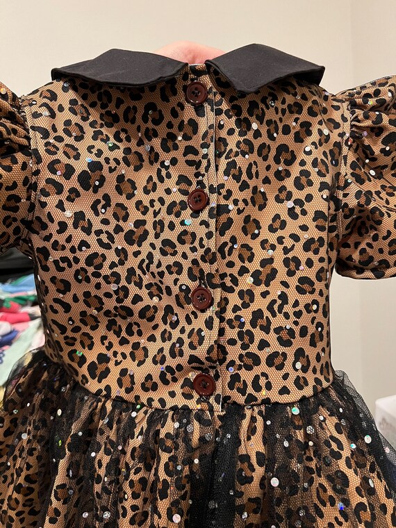 Mini Dress Girls Cheetah Dress Celebrate Birthday American Girl Let's  Celebrate Outfit Safari Birthday Dress/ Sparkly Leopard Print Kids Dress