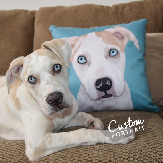Custom Pet Portrait Pillow Custom Pet 