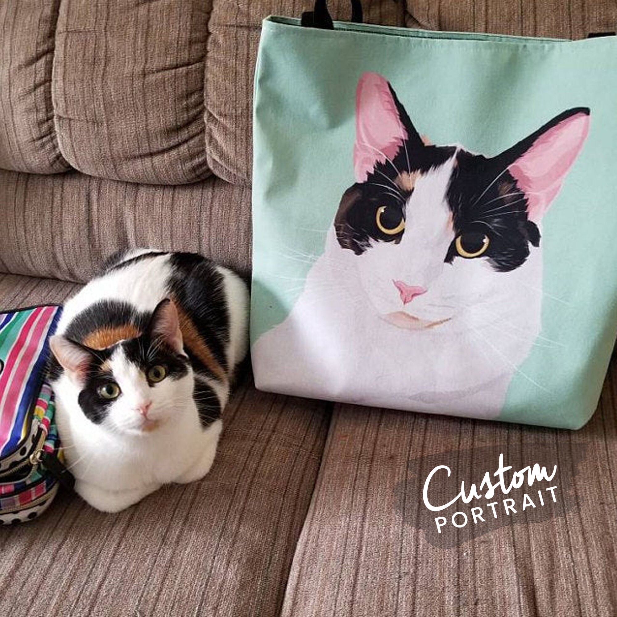 custom pet tote bag