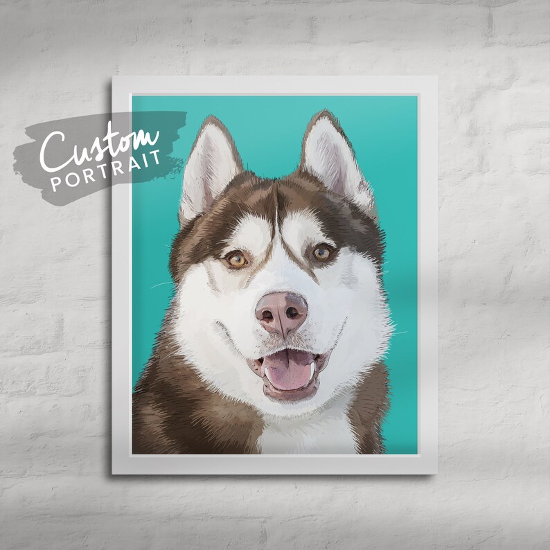 Pet Memorial Print Pet Portrait Large Pet Portrait Multiple Pet Portrait Collage Wall Art Nursery Animals Detailed Illustration Art Print