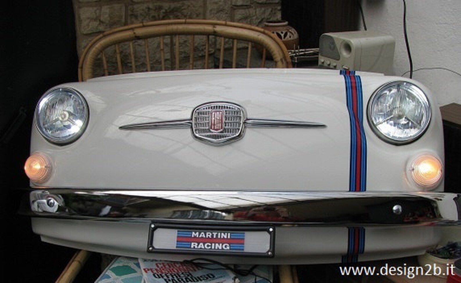 Fiat 500 Vintage Martini Racing Front End With LED Lights Etsy