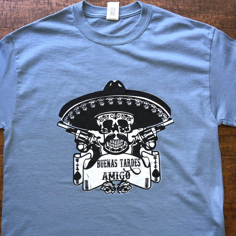Ween Shirt-buenas Tardes Amigo Skull & Gun-adult Uni T Shirt - Etsy