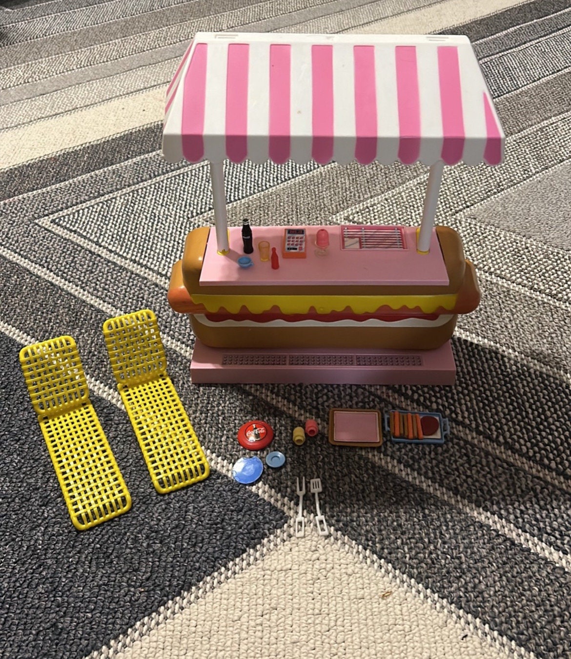 Vintage Barbie 1987 Mattel Hot Dog Stand California Dreamin Etsy