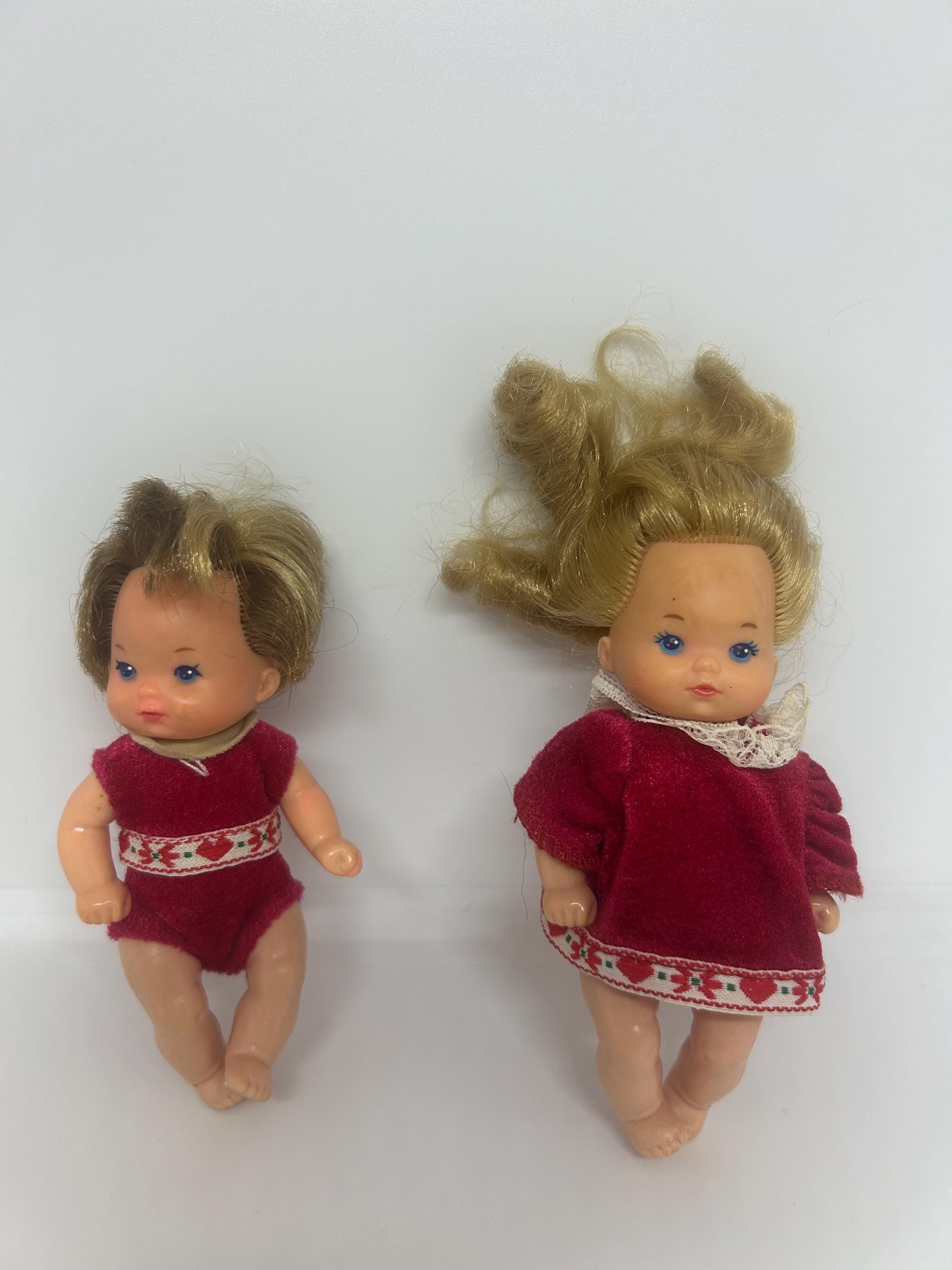 2 poupees Barbie Heart Family Mattel bebe et tout petit vintage 1976 Etsy France