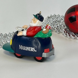 Seattle Mariners, ornamento di Babbo Natale - di Russ Christmas Ornament Holiday Tree MLB, per gli amanti del baseball, tifosi dei Mariners