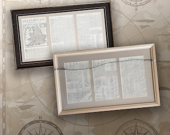 Great Britain Atlas – 1700s Herman Moll Antique Map, Framed Historical Artwork for the World Traveller