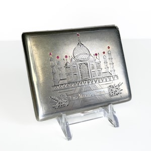 vintage cigarette case india 3 Metal Pocket Wallet Map Of Vintage cigarette case made -