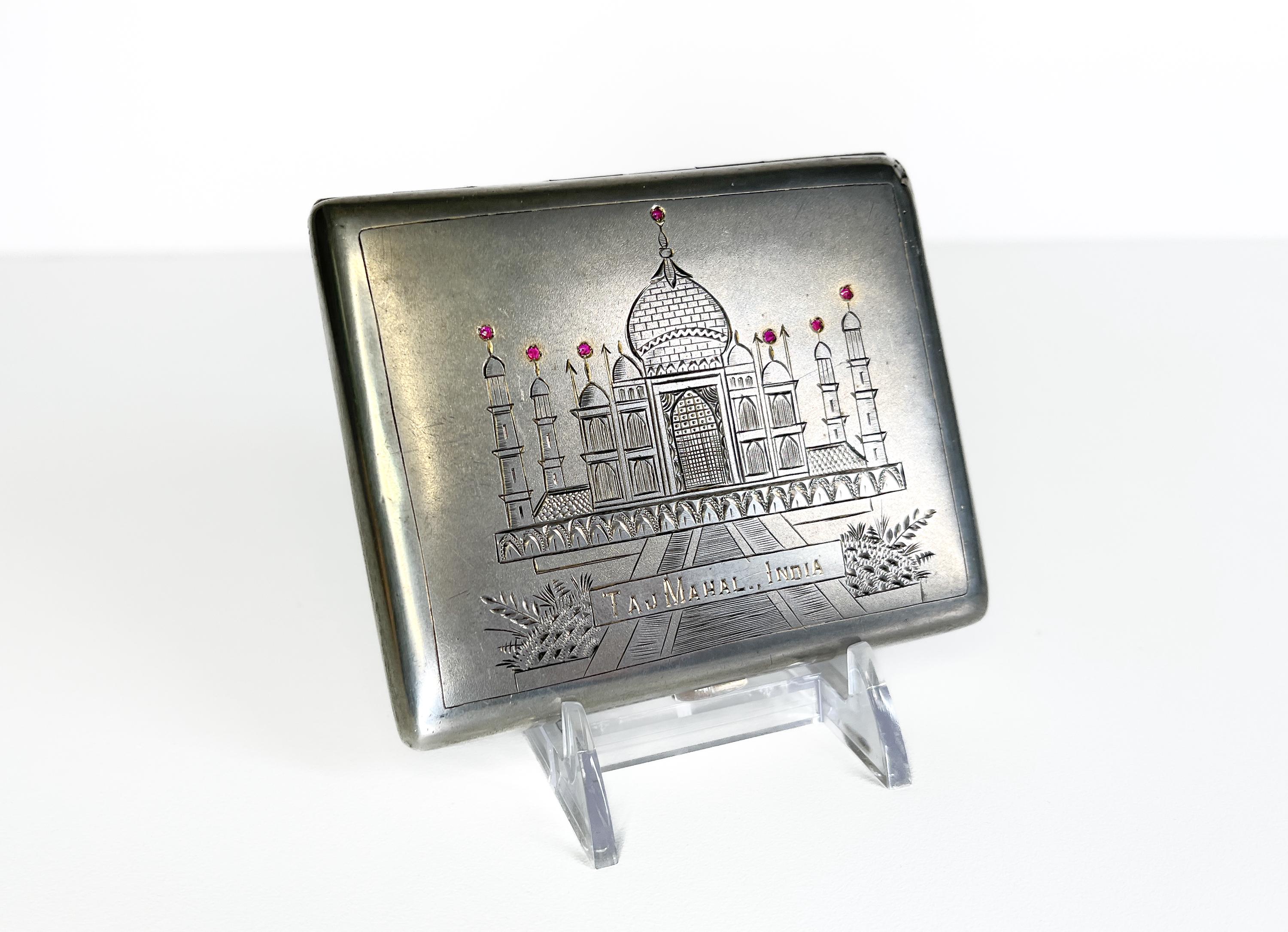 silver cigarette case india GUSTAVE Metal Cigarette Case India - Etsy