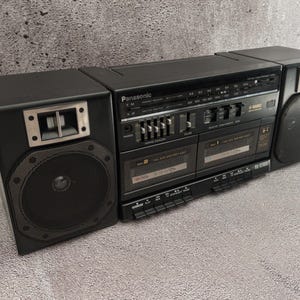 Boombox Panasonic RX-CT800 Portable Stereo | Dual Cassette, 5-band