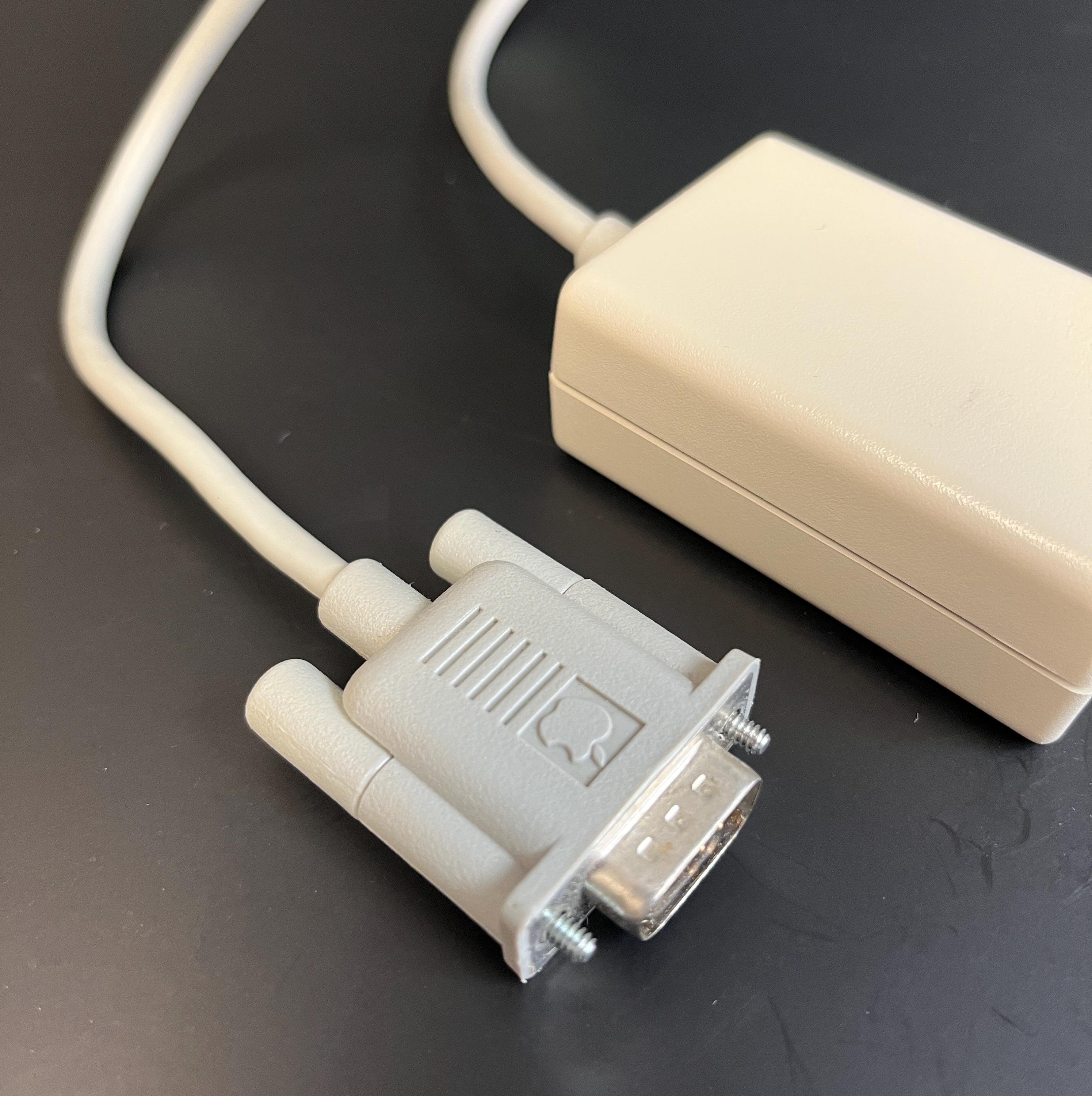 Appletalk Cable, Vintage Apple Computer Serial to Appletalk