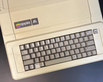 ビンテージ Apple IIe コンピュータシステム – デュアルディスケット