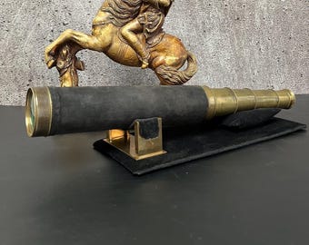 Explorer’s Telescope by Dolland London – 1810–1820 Achromatic Brass Spyglass – Elegant Museum Quality Display