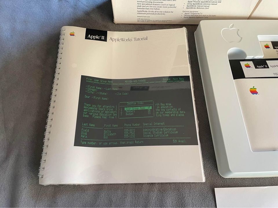 Vintage Appleworks Software for Apple II: New in Box, Untested - Etsy