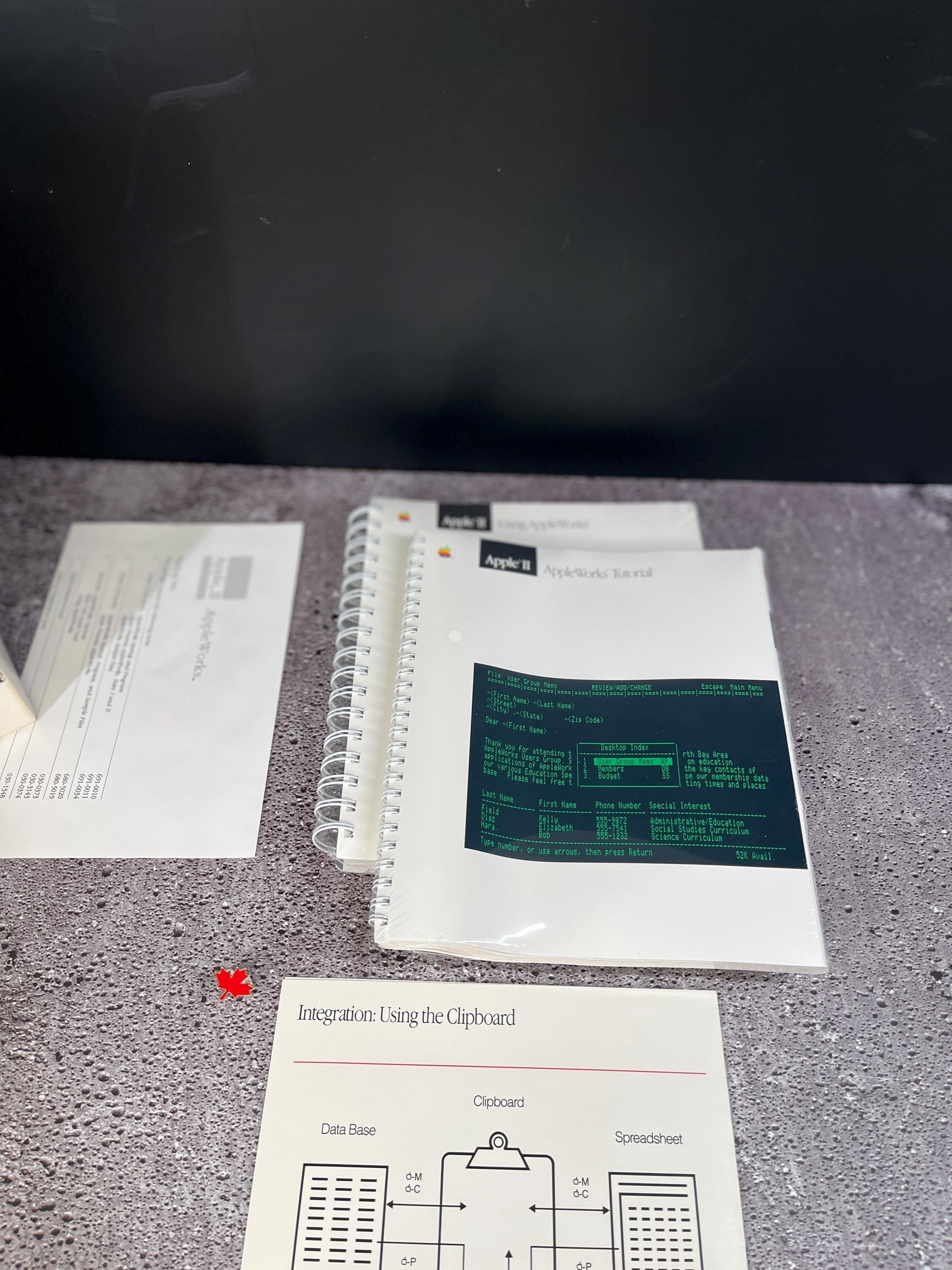 ビンテージ Apple II AppleWorks ソフトウェア、新古品、コレクターズ
