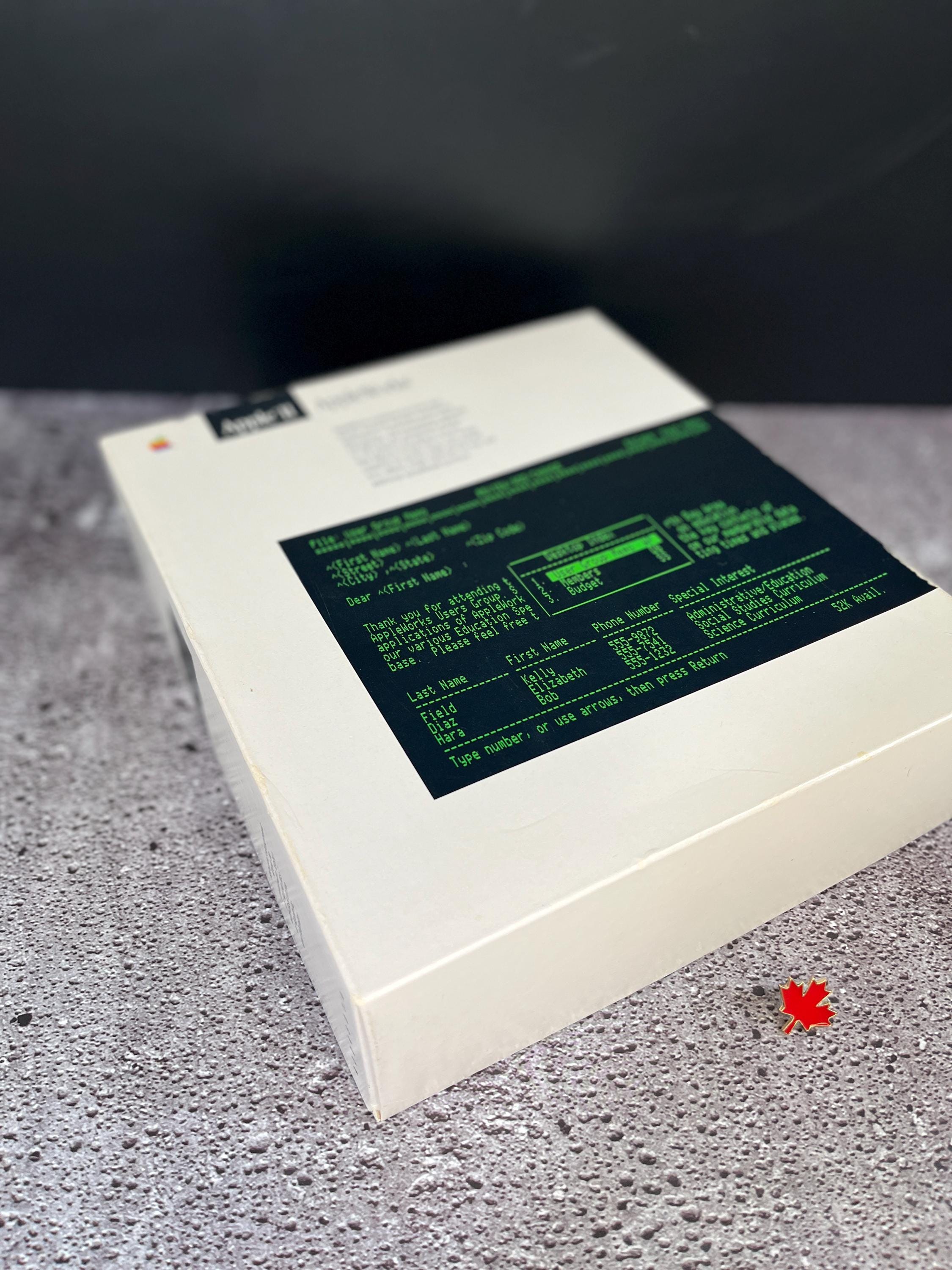 ビンテージ Apple II AppleWorks ソフトウェア、新古品、コレクターズ
