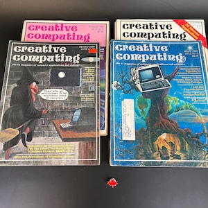 Vintage Magazine, Creative Computing - 4 nummers - Apple Advertising