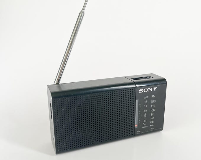 Vintage Radio Am/fm Sony Radio - Battery Operated Pocket or Shelf Radio ...