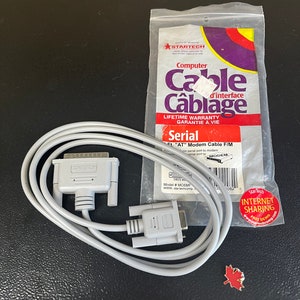 DB9 Modemkabel, Vintage Computer - Startech 9Pin Serieller Anschluss Zubehör BNIP Ungetestet