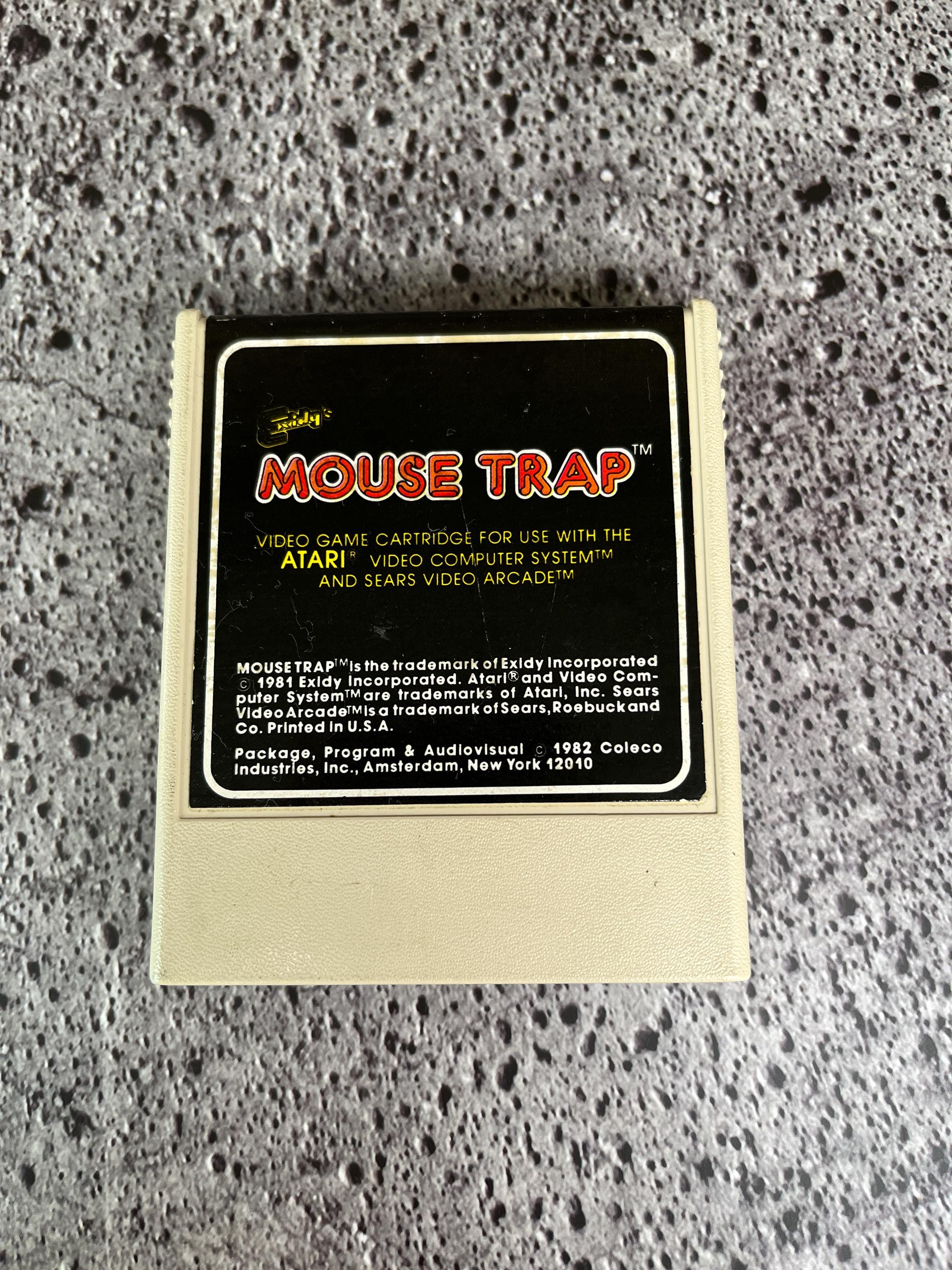 Vintage Atari Mouse Trap Game Cartridge - 1980s Arcade - Etsy