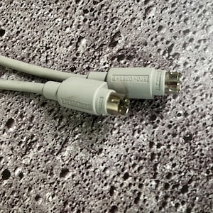 Vintage Apple Coiled Keyboard Cable 590-0361-B (3ft, UNTESTED)