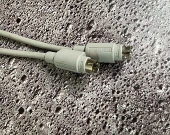 Apple Keyboard Cable, Vintage Apple 590-0361-B ABD Coiled Keyboard Cable 3&#39;, Retro Computing UNTESTED