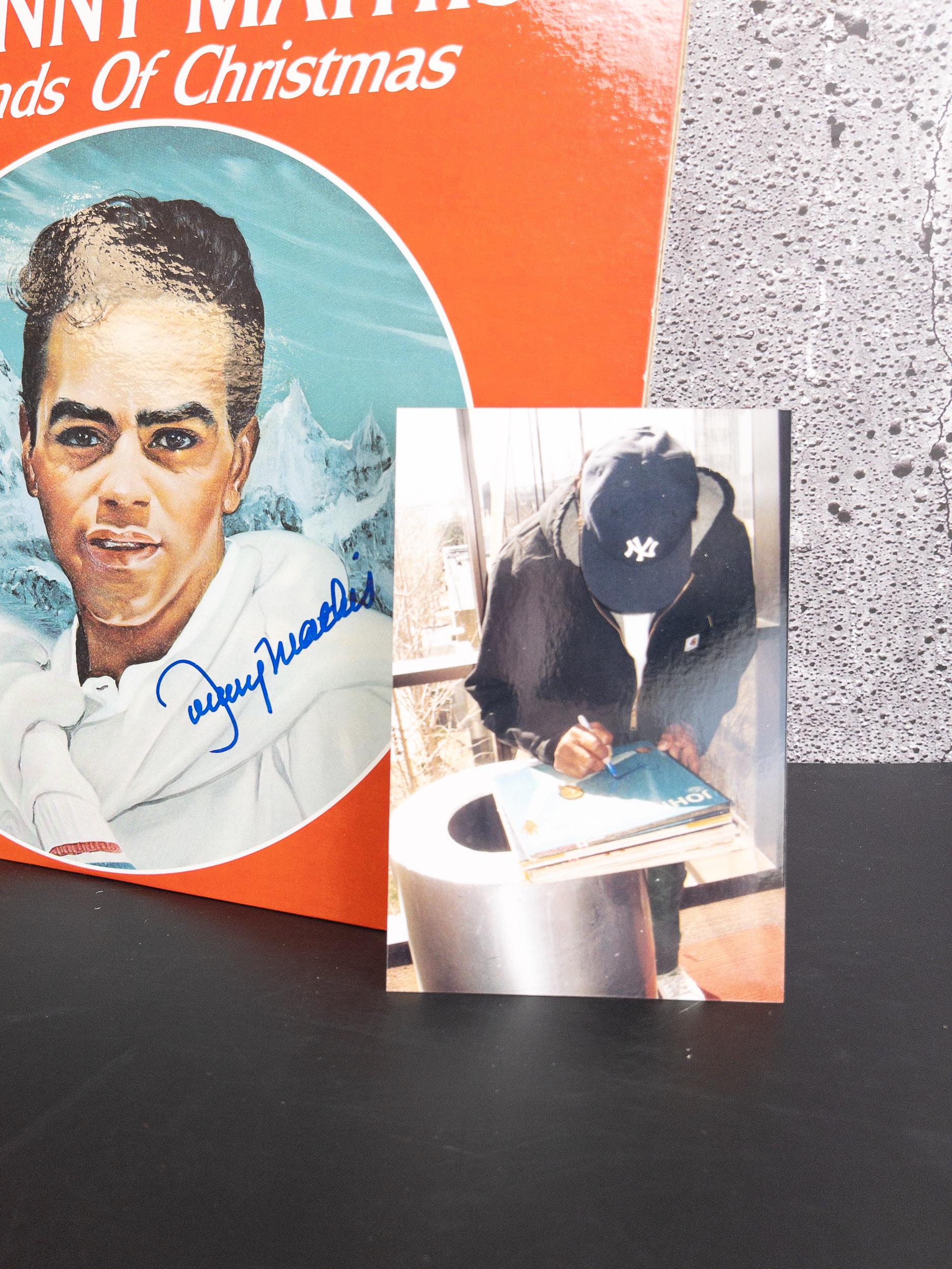 Johnny Mathis Rare Images Signed Record WITH Artist Signature With Photo- Johnny Mathis - Lovers ...