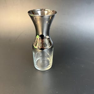 シルバー プラチナ オンブレ ワイン カラフェ、ヴィンテージ 1950 年代、MCM バーウェア、ヴィンテージ 1950 年代バーウェア