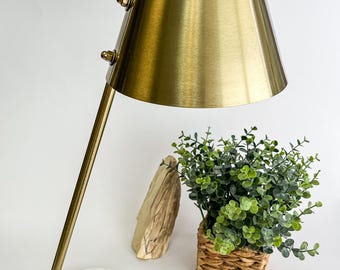 Vintage Lamp - Brass Table Lamp MCM Vibe, reading or desk lamp