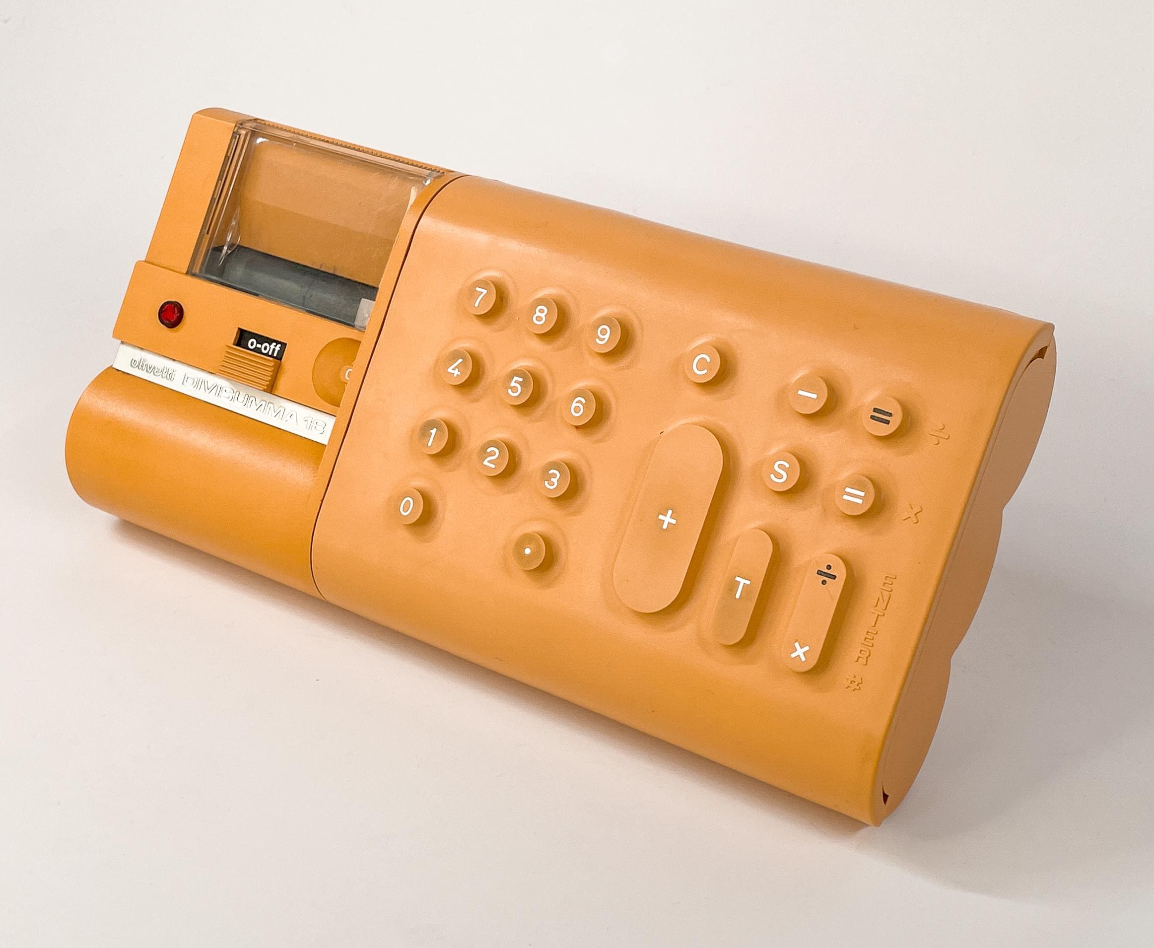 Vintage Olivetti Divisumma 18 Calculator – Mario Bellini Design