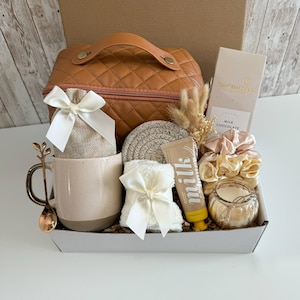 Coffret cadeau d'anniversaire pour soeur, panier-cadeau d'anniversaire pour un ami, panier-cadeau d'anniversaire pour maman, coffret cadeau pour le 25e anniversaire, cadeau pour le 60e anniversaire du meilleur ami