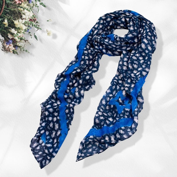 Cotton Scarf Navy Scarf Women Scarves Leopard Scarf Boho Shawl Women's Scarf Infinity Scarves Loop Personalized Shawl Wrap Mothers Day Gift