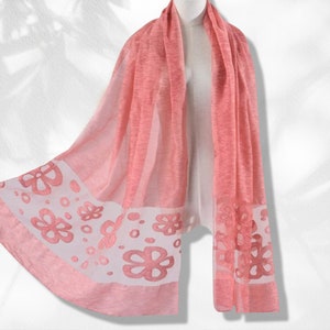 Peach Couture Trendy Striped Print Light and Soft Fashion Infinity Loop  Scarf (Coral Stripes) at  Women's Clothing store