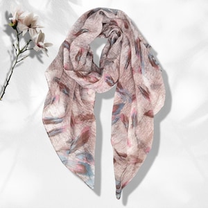 Feathers Scarf Personalized Gifts For Women Pink Blue Scarf Summer Scarf Women Scarves Infinity Scarves Feathers Shawl Mothers Day Gift