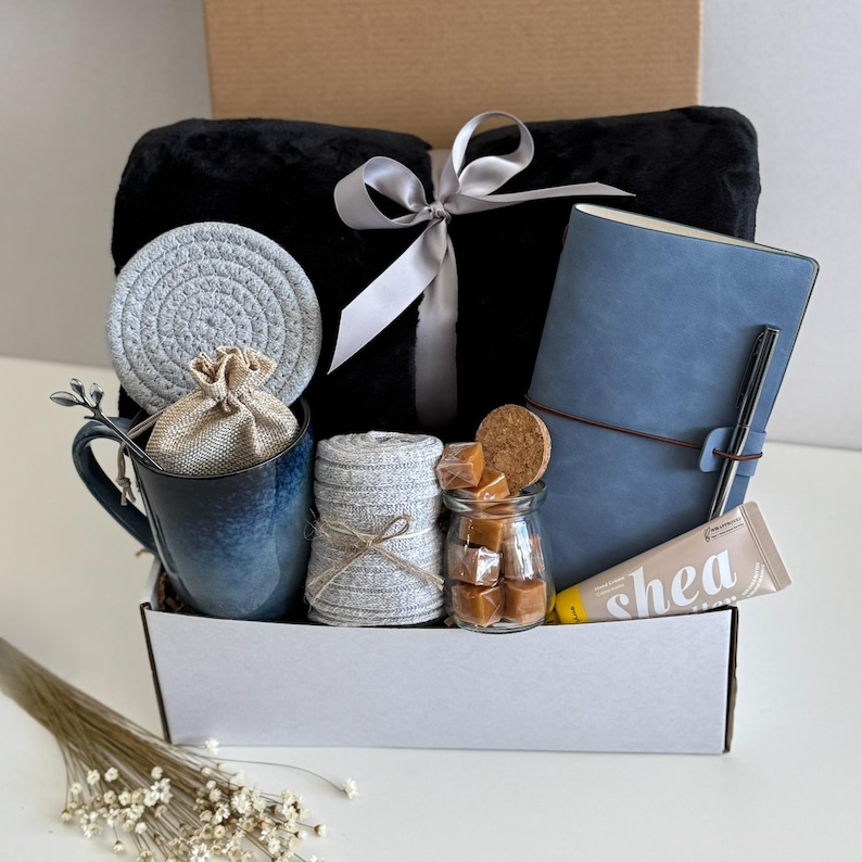 Care Package for Men Get Well Soon Gift Box, Surgery Recovery Basket, Thinking of You Gift for Him, Men’s Care Box Hug in a Box