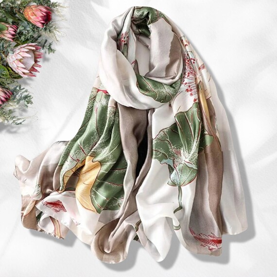 bufanda de seda de loto