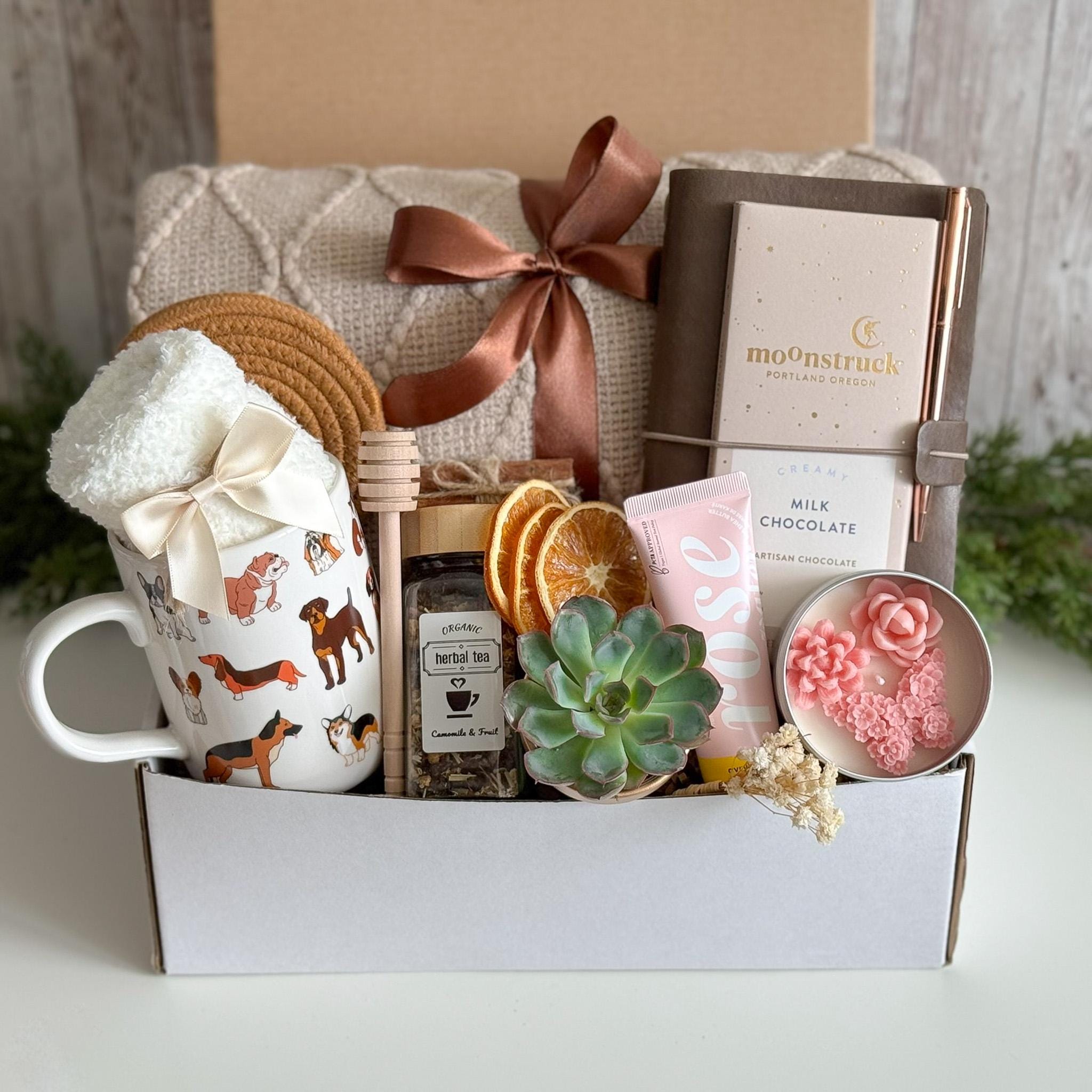 Retirement baskets for women, 75th Birthday Gift Basket, Lavender