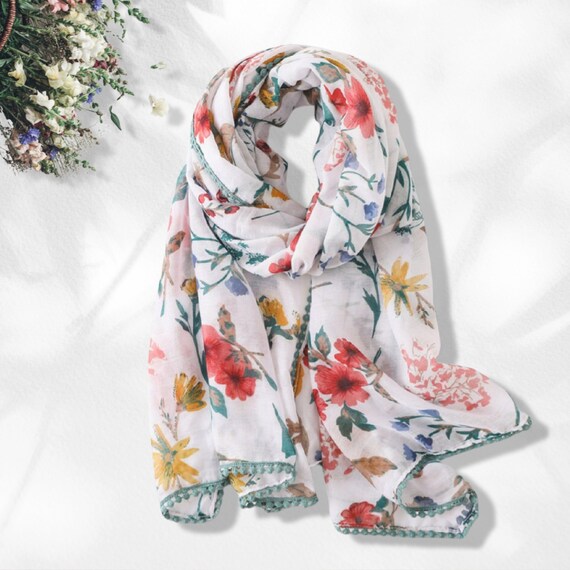 Floral scarves online sale