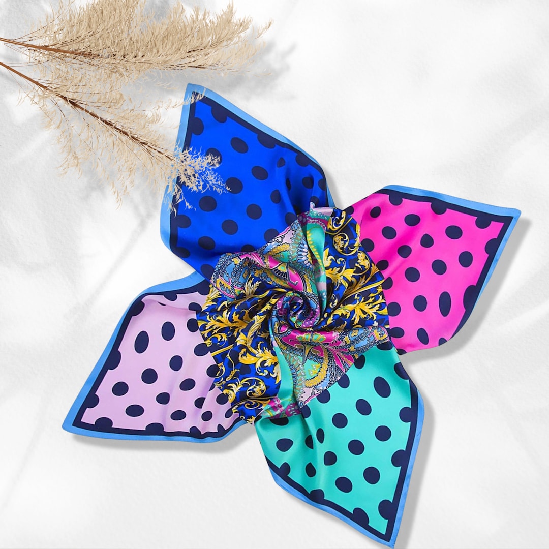 pañuelos de seda para el cuello mujer