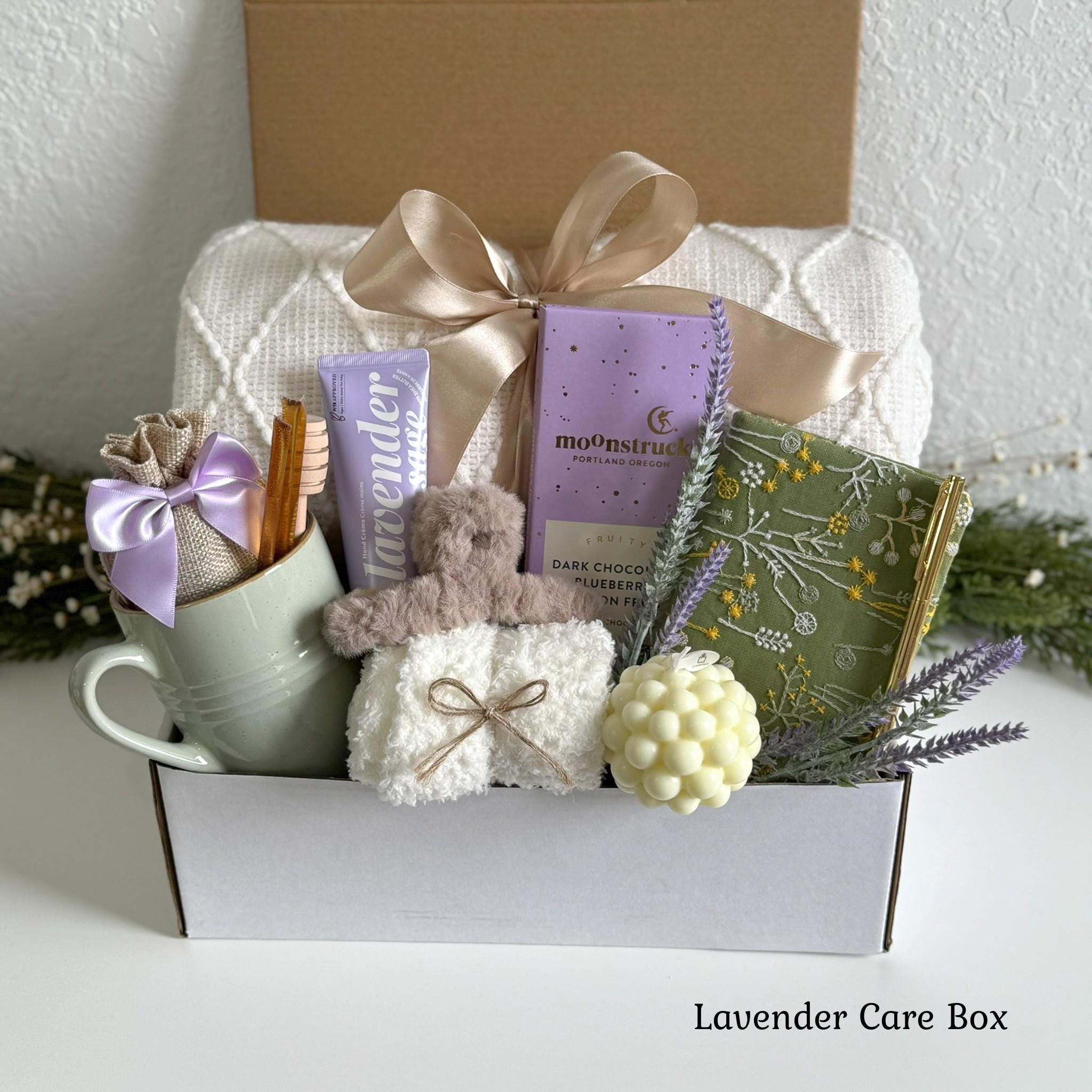 Gift basket for women, Thank you gifts for women, Thank you gift for coworkers, Gift box hygge with blanket, Mothers day gift baskets