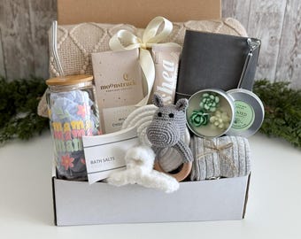 Care package for expecting mom, New parents care basket, New mom gifts postpartum, Welcome gift basket for new first time mom