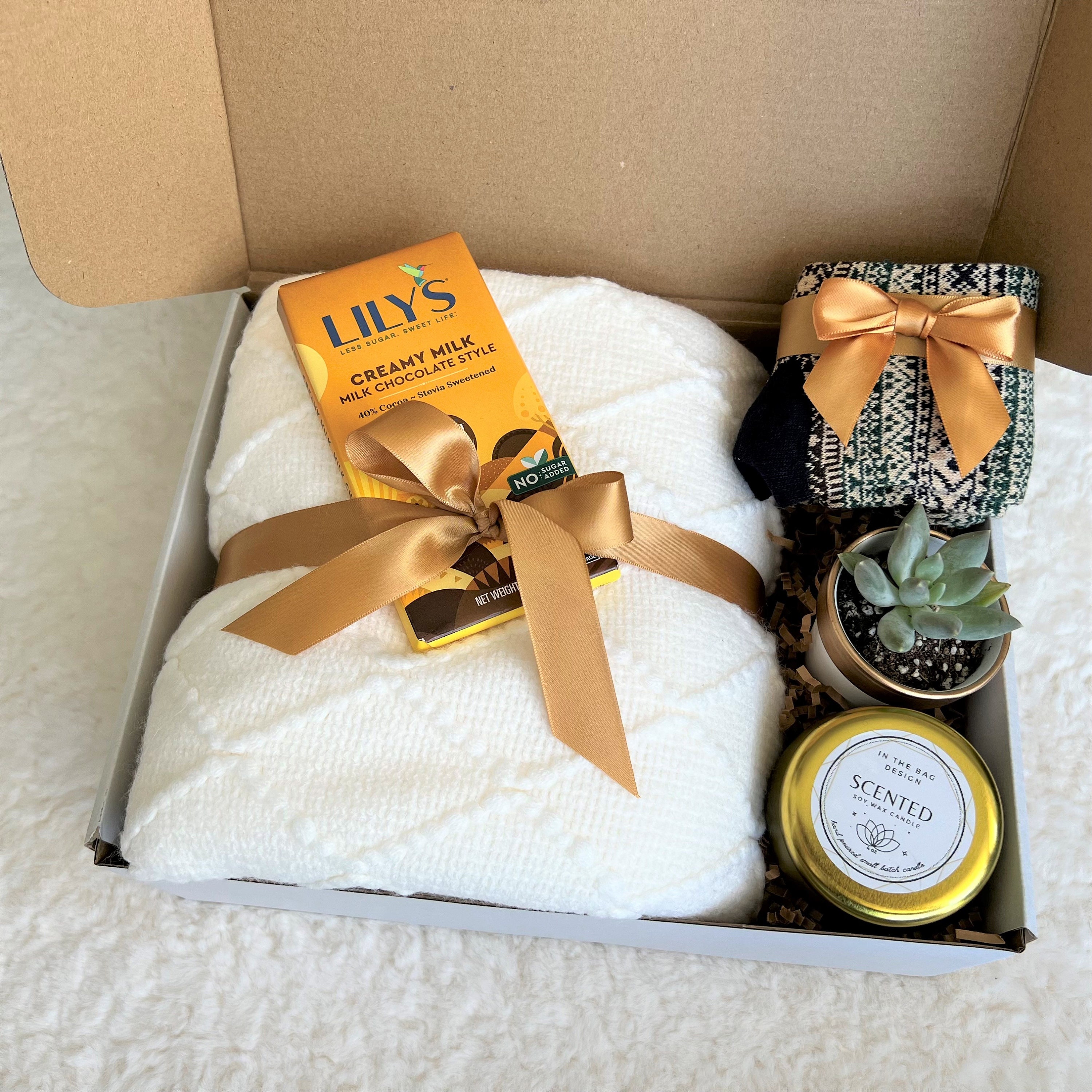 Suhctuptx Get Well Soon Gifts for Men, Care Package for Men Get Well Gift  Basket with Inspirational Blanket Socks Comfort Items for After Surgery