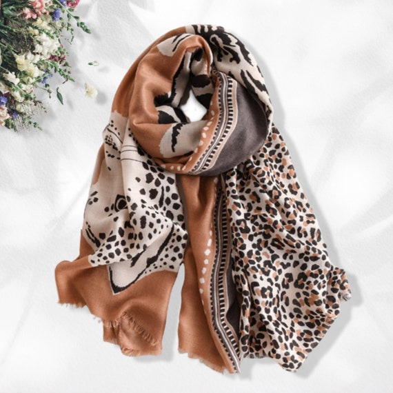 Leopard scarf cheap