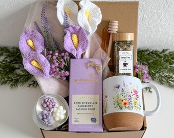 Luxury Birthday Gift for Her, Unique Curated Gift Basket for Women