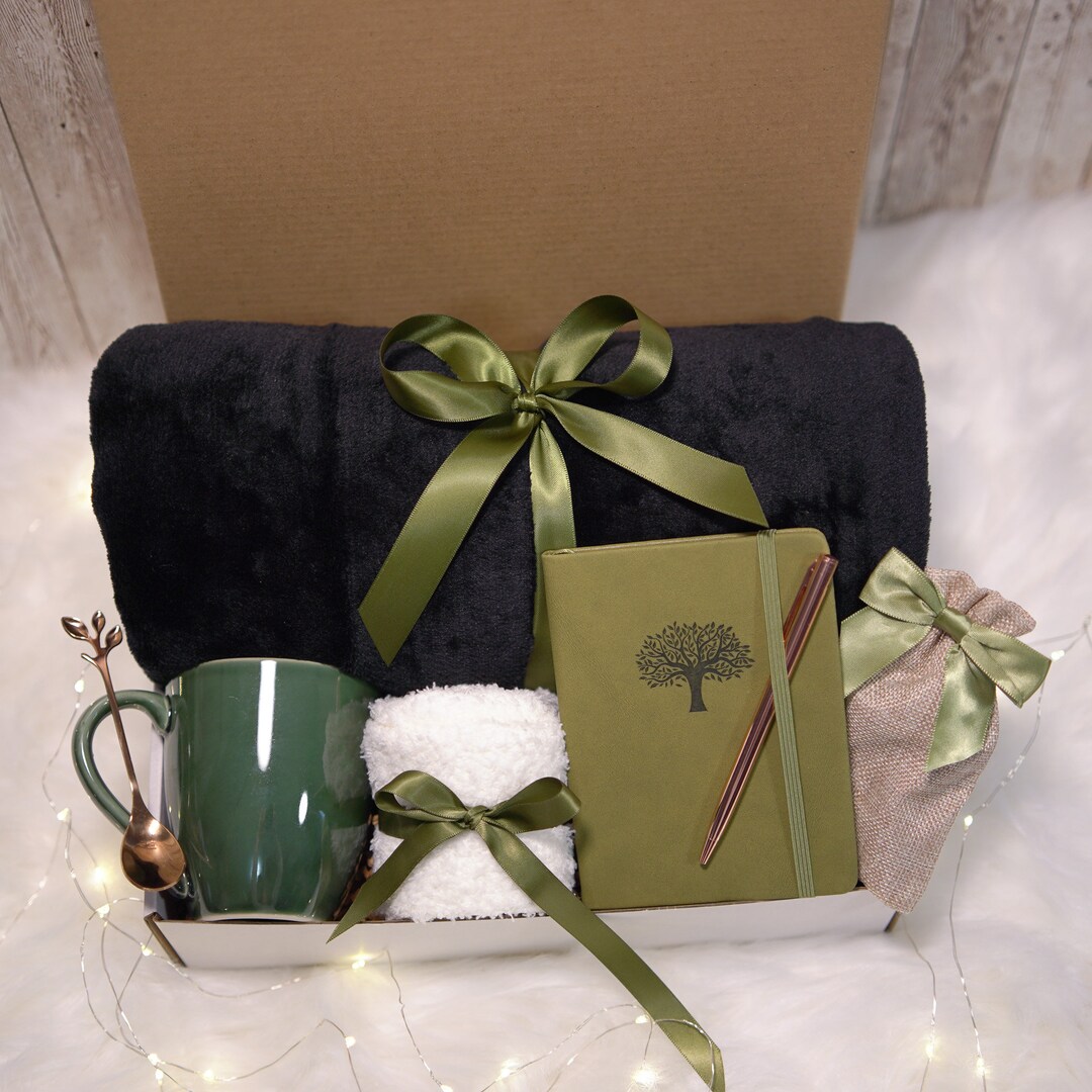 Hygge Gift Box With Blanket, Thank You Gift for Friend, Thank You Gift