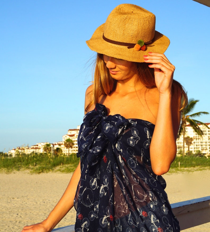 Navy Sarong Swimsuit Cover Ups / Pareo / Bathing Suit Cover Etsy