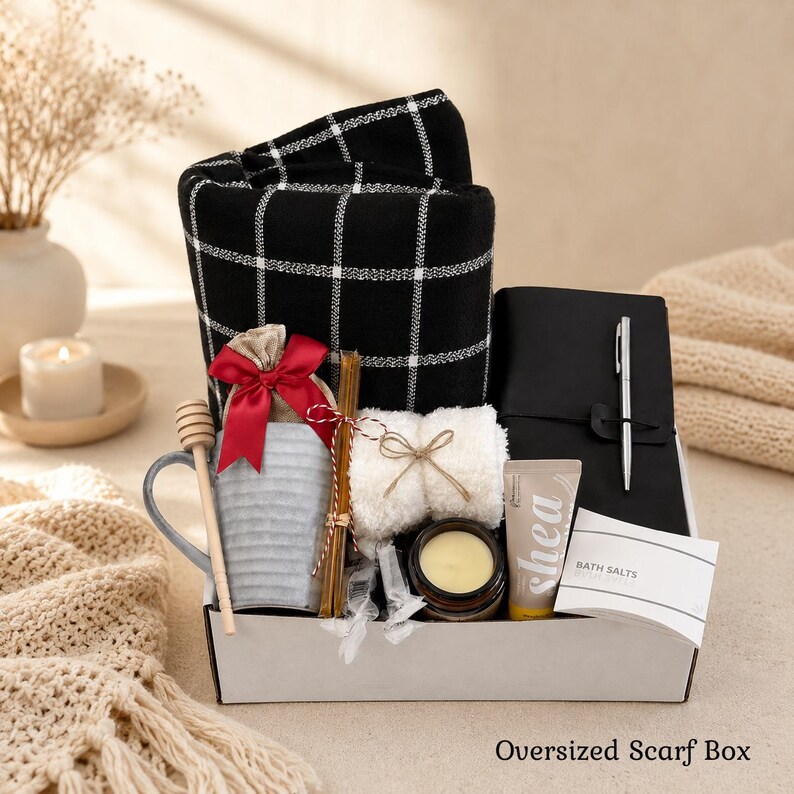Daughter college care package, Girls college care package, Dorm room care package, Care package college girl, Stress relief care package Oversized Scarf Box